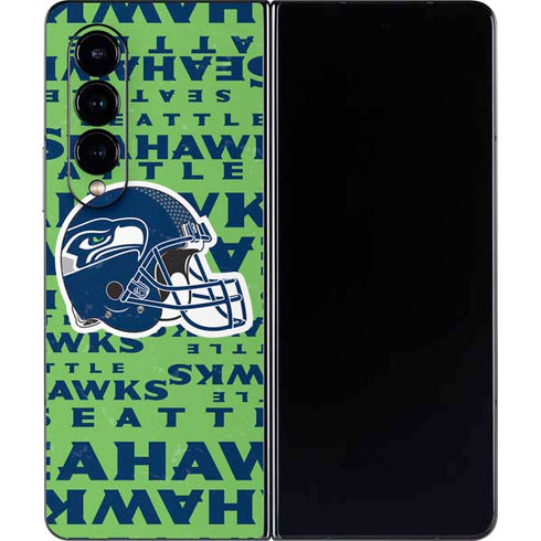NFL Seattle Seahawks - Blast Green Galaxy Z Fold4 5G Skin