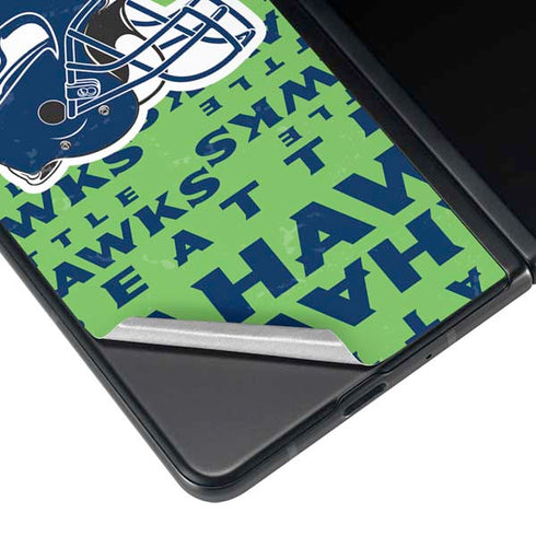 NFL Seattle Seahawks - Blast Green Galaxy Z Fold4 5G Skin