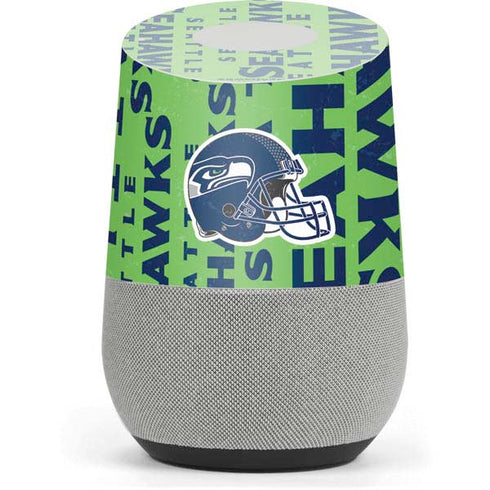 NFL Seattle Seahawks - Blast Green Google Home Skin