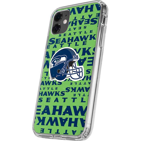NFL Seattle Seahawks - Blast Green iPhone 11 Clear Case