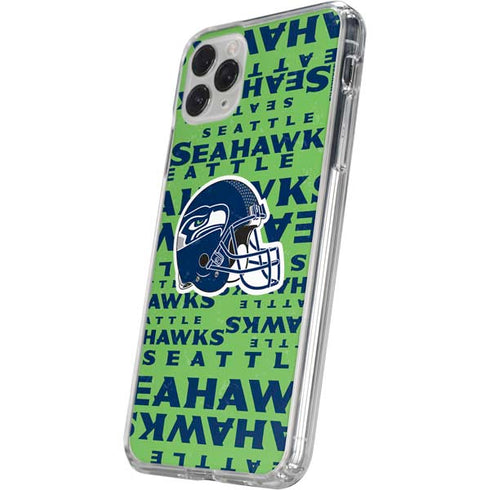 NFL Seattle Seahawks - Blast Green iPhone 11 Pro Clear Case