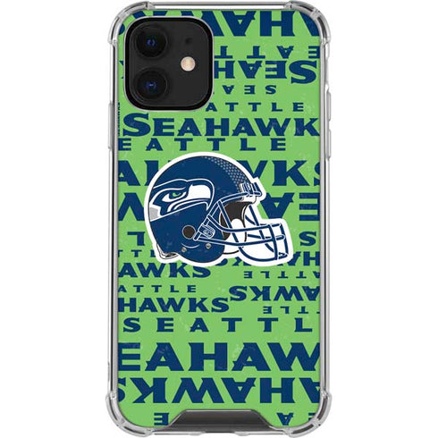 NFL Seattle Seahawks - Blast Green iPhone 12 Clear Case