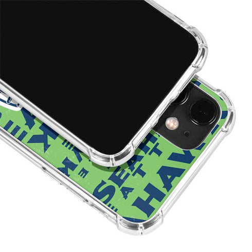 NFL Seattle Seahawks - Blast Green iPhone 12 Clear Case
