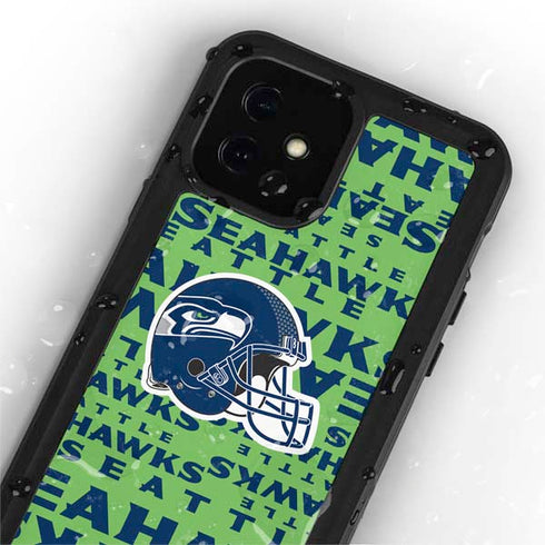 NFL Seattle Seahawks - Blast Green iPhone 12 Mini Waterproof Case