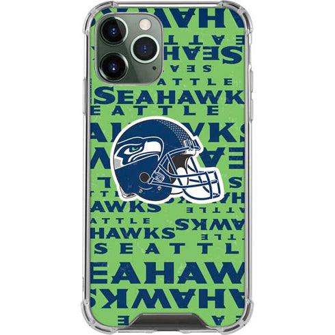 NFL Seattle Seahawks - Blast Green iPhone 12 Pro Clear Case