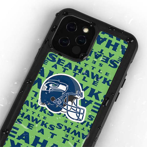 NFL Seattle Seahawks - Blast Green iPhone 12 Pro Waterproof Case
