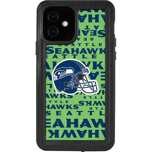 NFL Seattle Seahawks - Blast Green iPhone 12 Waterproof Case