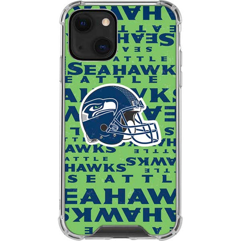 NFL Seattle Seahawks - Blast Green iPhone 13 Clear Case