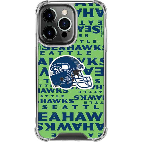 NFL Seattle Seahawks - Blast Green iPhone 13 Pro Clear Case