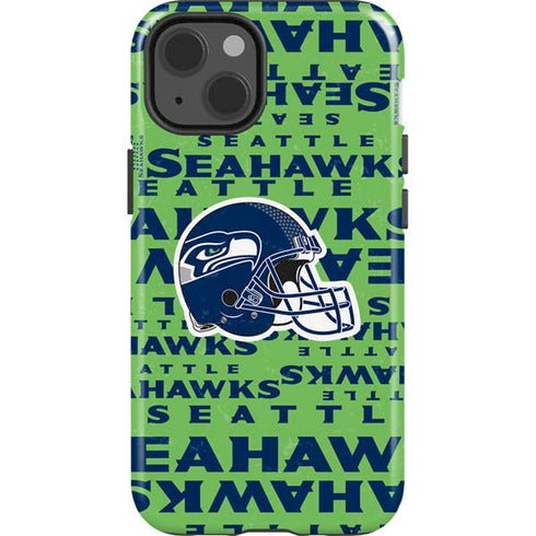 NFL Seattle Seahawks - Blast Green iPhone 15 Impact Case