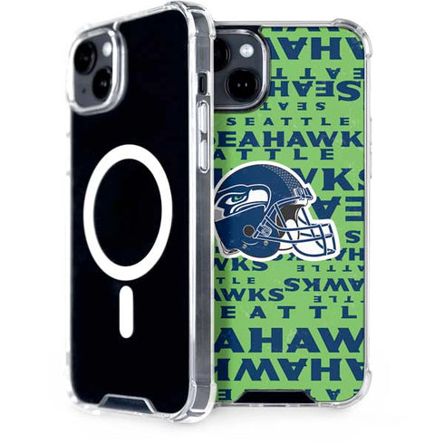 NFL Seattle Seahawks - Blast Green iPhone 15 Plus MagSafe Case