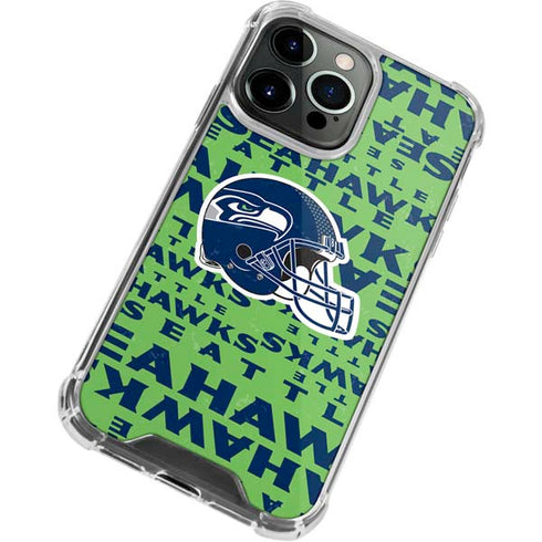 NFL Seattle Seahawks - Blast Green iPhone 15 Pro Clear Case