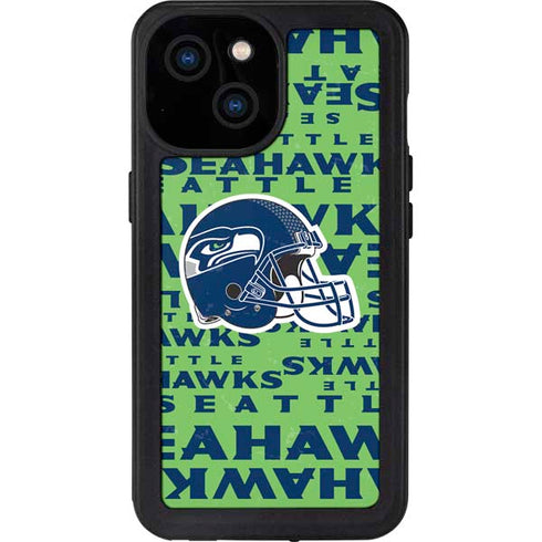 NFL Seattle Seahawks - Blast Green iPhone 15 Waterproof Case