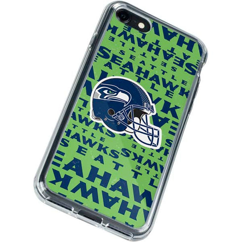 NFL Seattle Seahawks - Blast Green iPhone SE (2nd & 3rd Gen) Clear Case
