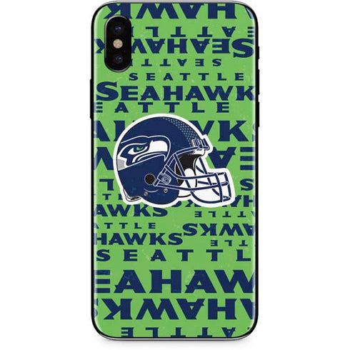 NFL Seattle Seahawks - Blast Green iPhone XS Skin