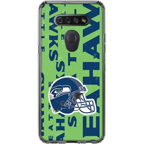 NFL Seattle Seahawks - Blast Green LG K51/Q51 Clear Case