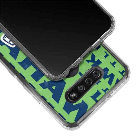 NFL Seattle Seahawks - Blast Green LG K51/Q51 Clear Case