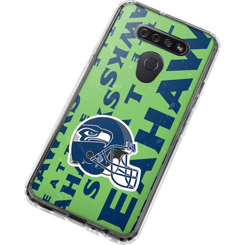 NFL Seattle Seahawks - Blast Green LG K51/Q51 Clear Case