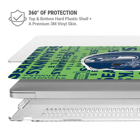 NFL Seattle Seahawks - Blast Green MacBook Air 15in (2023-2025) Case plus Skin
