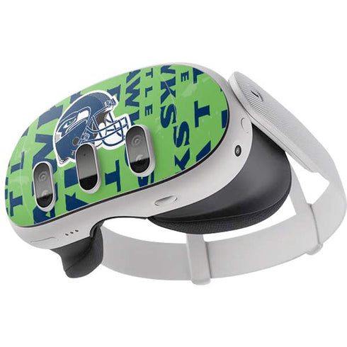 NFL Seattle Seahawks - Blast Green Meta Quest 3 Skin