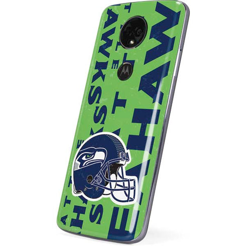 NFL Seattle Seahawks - Blast Green Moto E5 Plus Skin