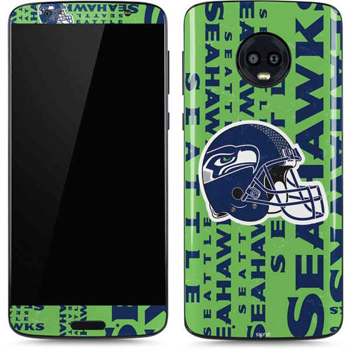 NFL Seattle Seahawks - Blast Green Moto G6 Skin