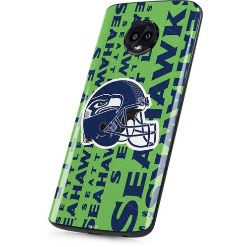 NFL Seattle Seahawks - Blast Green Moto G6 Skin
