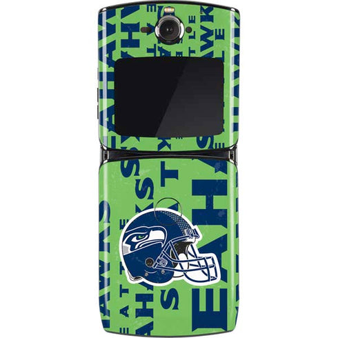 NFL Seattle Seahawks - Blast Green Motorola RAZR Skin