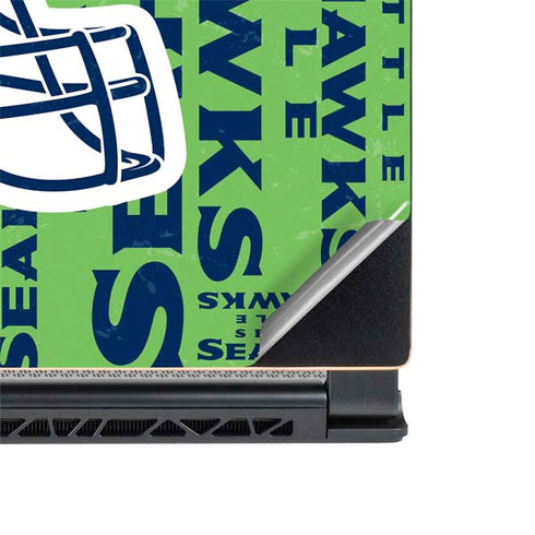 NFL Seattle Seahawks - Blast Green MSI GS65 Stealth Laptop Skin