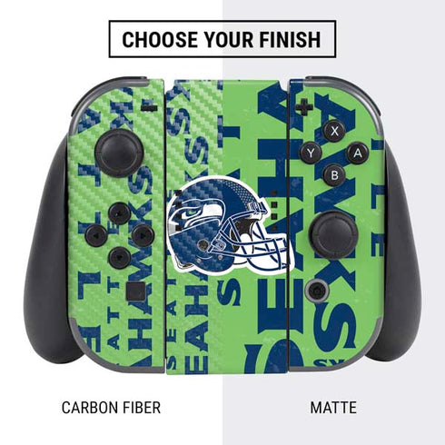 NFL Seattle Seahawks - Blast Green Nintendo Switch Bundle Skin