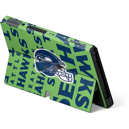 NFL Seattle Seahawks - Blast Green Nintendo Switch OLED (2021) Skin
