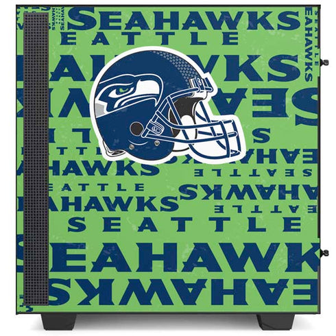 NFL Seattle Seahawks - Blast Green NZXT H510 Compact ATX Mid-Tower Case Skin