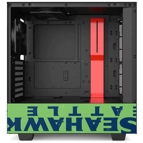 NFL Seattle Seahawks - Blast Green NZXT H510 Compact ATX Mid-Tower Case Skin