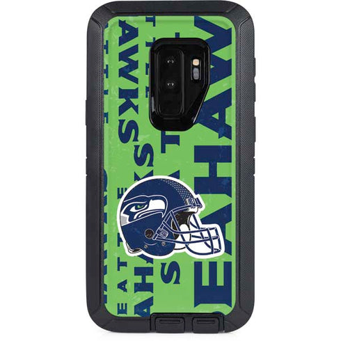 NFL Seattle Seahawks - Blast Green Otterbox Defender Galaxy Skin
