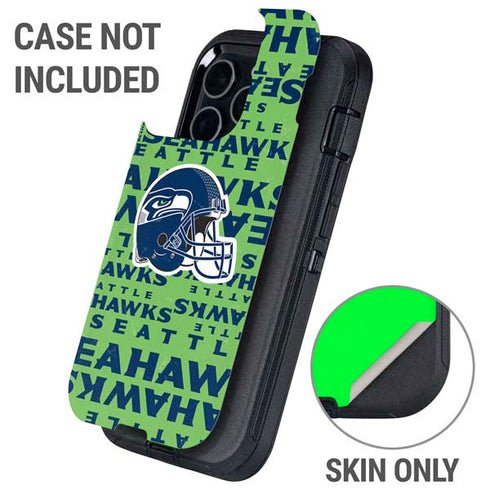 NFL Seattle Seahawks - Blast Green Otterbox Defender iPhone Skin