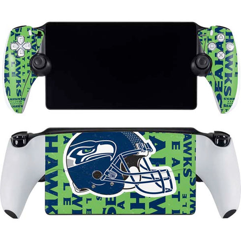 NFL Seattle Seahawks - Blast Green PlayStation Portal Remote Player Skin