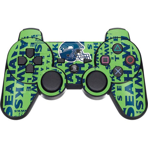 NFL Seattle Seahawks - Blast Green PS3 Dual Shock wireless controller Skin