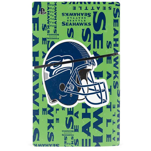 NFL Seattle Seahawks - Blast Green PS5 Slim Disk Bundle Skin