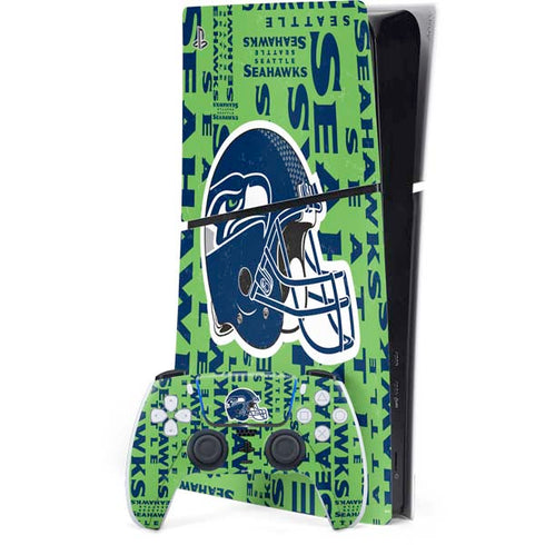 NFL Seattle Seahawks - Blast Green PS5 Slim Digital Edition Bundle Skin