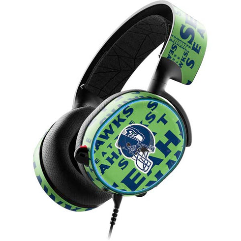 NFL Seattle Seahawks - Blast Green SteelSeries Arctis 3 Skin