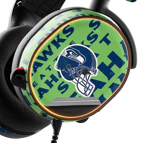 NFL Seattle Seahawks - Blast Green SteelSeries Arctis 3 Skin