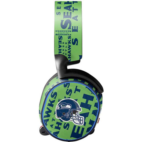 NFL Seattle Seahawks - Blast Green SteelSeries Arctis 5 Skin