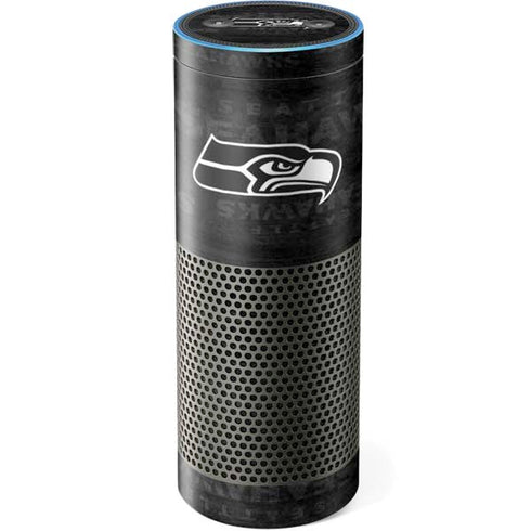 NFL Seattle Seahawks Black & White Amazon Echo Skin