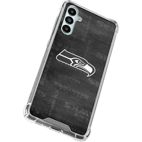 NFL Seattle Seahawks Black & White Galaxy A15 5G Clear Case