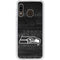NFL Seattle Seahawks Black & White Galaxy A20 Clear Case