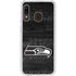 NFL Seattle Seahawks Black & White Galaxy A20 Clear Case