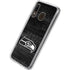 NFL Seattle Seahawks Black & White Galaxy A20 Clear Case