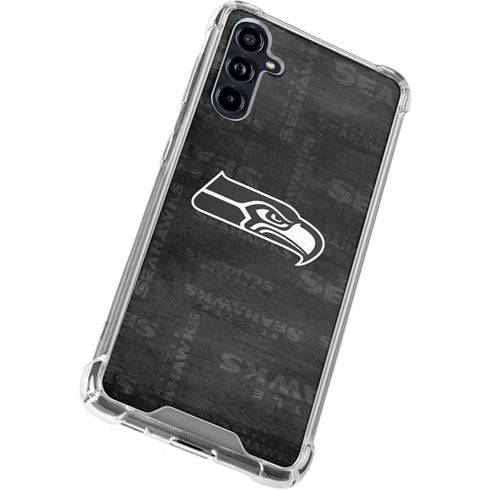 NFL Seattle Seahawks Black & White Galaxy A54 5G Clear Case