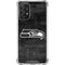 NFL Seattle Seahawks Black & White Galaxy A72 5G Clear Case