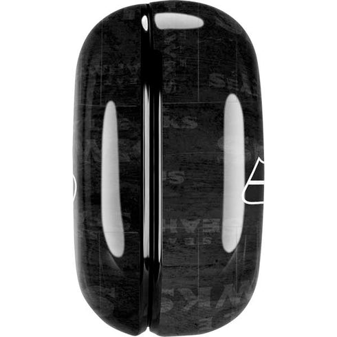 NFL Seattle Seahawks Black & White Galaxy Buds Pro Skin